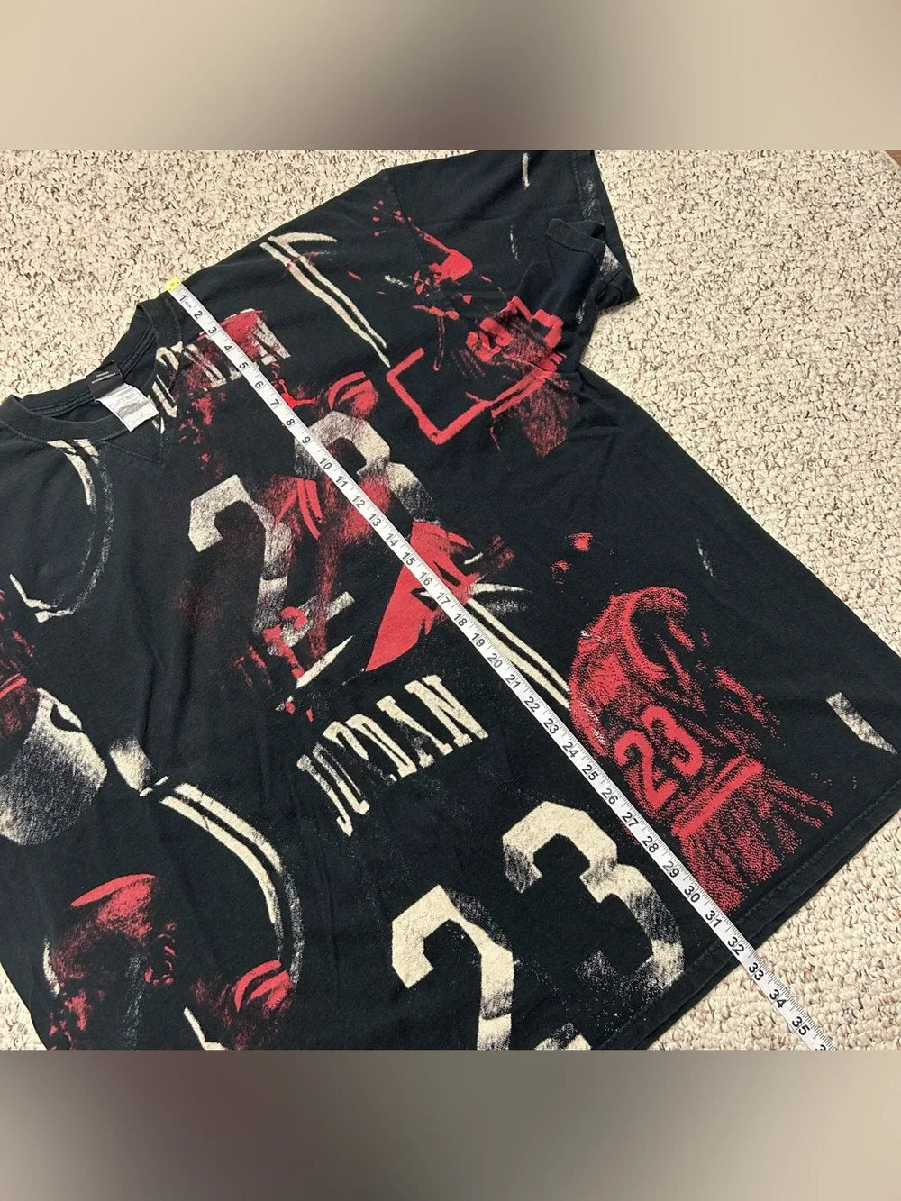 Vintage Air Jordan Michael Jordan All Over Print Shirt AOP 00s Size 3XL Graffiti